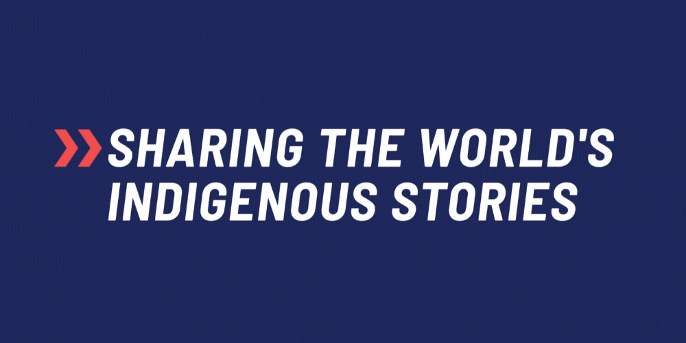 Text: Sharing the world's Indigenous stories. 2022 imagineNATIVE Film + Media Arts Festival. October 18-23 Toronto and October 24-30 Online.