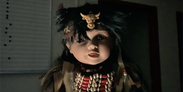Doll dressed in Indigenous Clothing